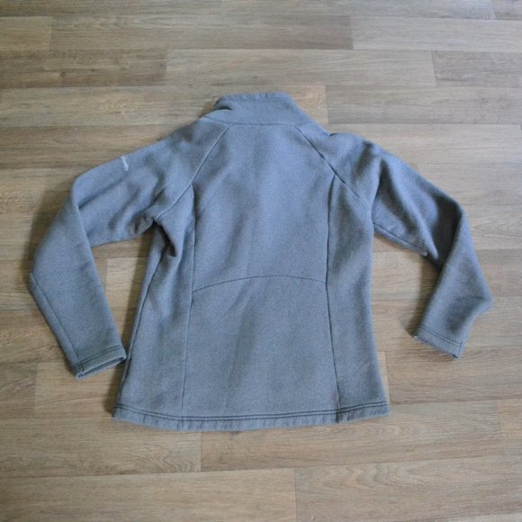 Columbia Quarter Button Front Fleece Gray Pullover Sweater Size Small - Picture 4 of 5